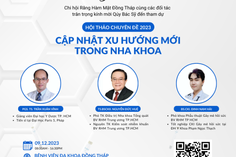 Thư mời hội thảo chuyên đề 12.2023 tại Đồng Tháp